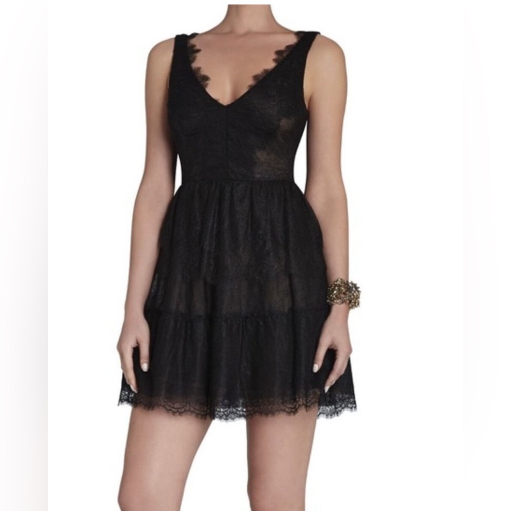 BCBG MAX AZRIA Willa Black Dress